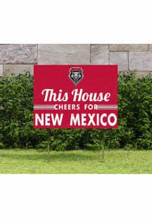 New Mexico Lobos 18x24 This House Cheers Yard Sign