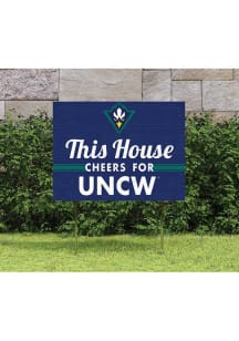 UNCW Seahawks 18x24 This House Cheers Yard Sign