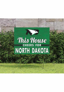North Dakota Fighting Hawks 18x24 This House Cheers Yard Sign