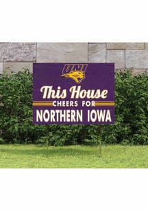 Northern Iowa Panthers 18x24 This House Cheers Yard Sign