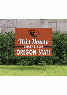 Oregon State Beavers 18x24 This House Cheers Yard Sign