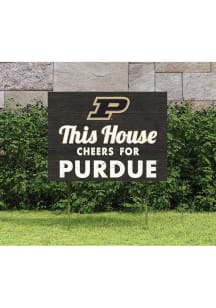 Gold Purdue Boilermakers 18x24 This House Cheers Yard Sign
