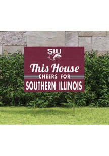 Southern Illinois Salukis 18x24 This House Cheers Yard Sign