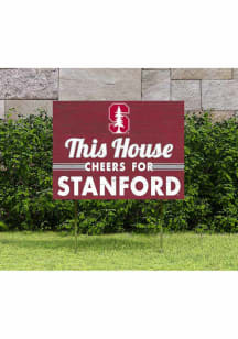 Stanford Cardinal 18x24 This House Cheers Yard Sign