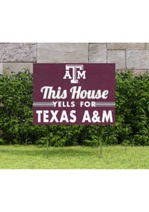 Texas A&amp;M Aggies 18x24 This House Cheers Yard Sign