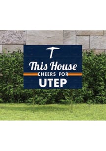 UTEP Miners 18x24 This House Cheers Yard Sign