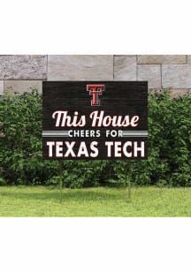 Texas Tech Red Raiders 18x24 This House Cheers Yard Sign