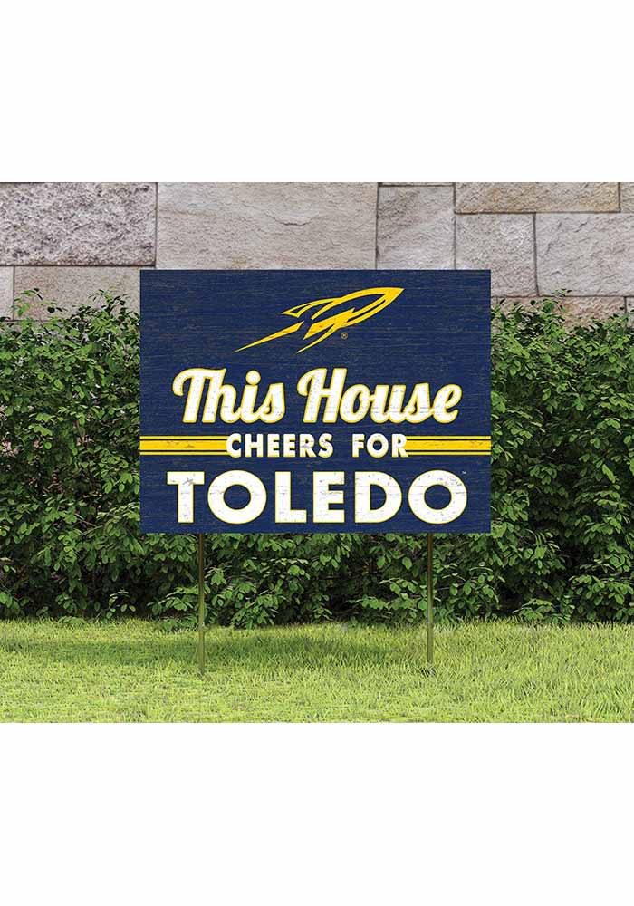 Toledo Rockets 18x24 This House Cheers Yard Sign