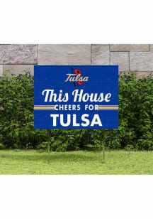 Tulsa Golden Hurricane 18x24 This House Cheers Yard Sign