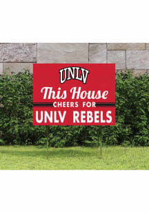 UNLV Runnin Rebels 18x24 This House Cheers Yard Sign
