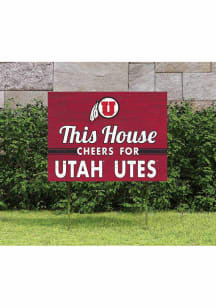 Utah Utes 18x24 This House Cheers Yard Sign