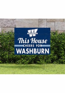 Washburn Ichabods 18x24 This House Cheers Yard Sign