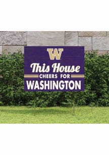 Washington Huskies 18x24 This House Cheers Yard Sign