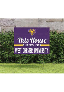 West Chester Golden Rams 18x24 This House Cheers Yard Sign