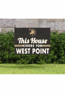 Army Black Knights 18x24 This House Cheers Yard Sign