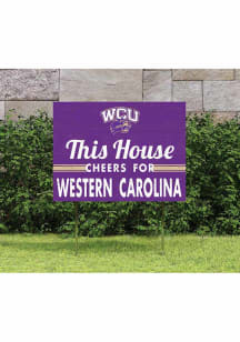 Western Carolina 18x24 This House Cheers Yard Sign