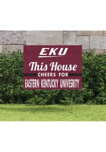 Eastern Kentucky Colonels 18x24 This House Cheers Yard Sign