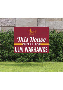 Louisiana-Monroe Warhawks 18x24 This House Cheers Yard Sign