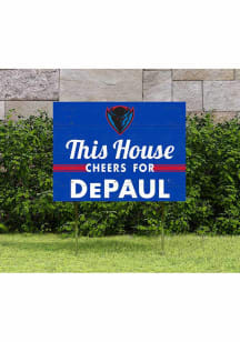 DePaul Blue Demons 18x24 This House Cheers Yard Sign