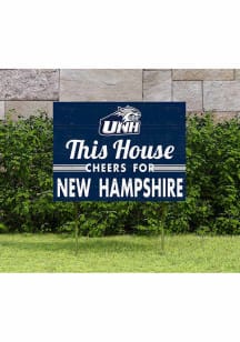 New Hampshire Wildcats 18x24 This House Cheers Yard Sign