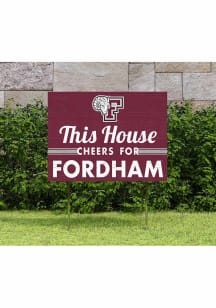 Fordham Rams 18x24 This House Cheers Yard Sign