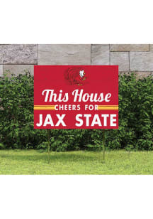 Jacksonville State Gamecocks 18x24 This House Cheers Yard Sign
