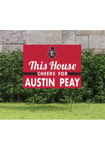 Austin Peay Governors 18x24 This House Cheers Yard Sign