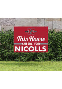 Nicholls State Colonels 18x24 This House Cheers Yard Sign