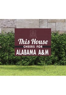 Alabama A&amp;M Bulldogs 18x24 This House Cheers Yard Sign