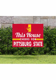 Pitt State Gorillas 18x24 This House Cheers Yard Sign