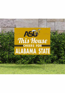 Alabama State Hornets 18x24 This House Cheers Yard Sign