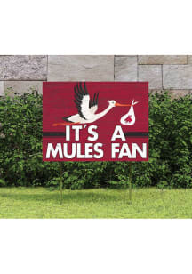 Central Missouri Mules 18x24 Stork Yard Sign