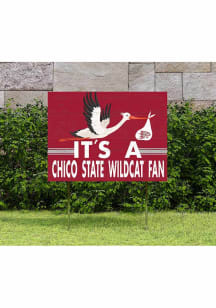 CSU Chico Wildcats 18x24 Stork Yard Sign