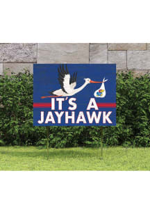 Kansas Jayhawks 18x24 Stork Yard Sign