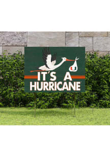 Miami Hurricanes 18x24 Stork Yard Sign