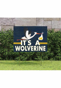 Michigan Wolverines 18x24 Stork Yard Sign