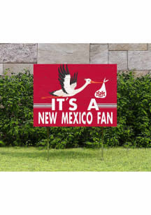 New Mexico Lobos 18x24 Stork Yard Sign