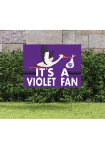 NYU Violets 18x24 Stork Yard Sign