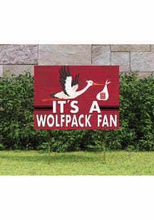 NC State Wolfpack 18x24 Stork Yard Sign