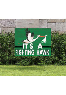 North Dakota Fighting Hawks 18x24 Stork Yard Sign
