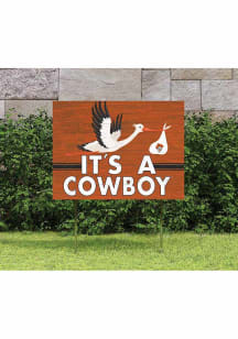 Oklahoma State Cowboys 18x24 Stork Yard Sign