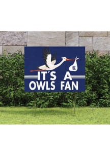 Rice Owls 18x24 Stork Yard Sign