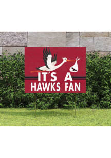 Saint Josephs Hawks 18x24 Stork Yard Sign