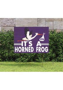 TCU Horned Frogs 18x24 Stork Yard Sign