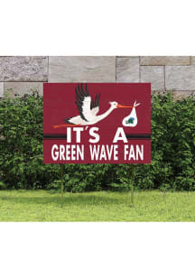 Tulane Green Wave 18x24 Stork Yard Sign