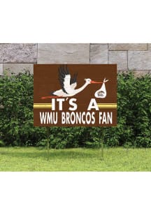 Western Michigan Broncos 18x24 Stork Yard Sign