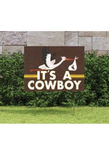 Wyoming Cowboys 18x24 Stork Yard Sign