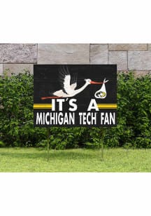 Michigan Tech Huskies 18x24 Stork Yard Sign