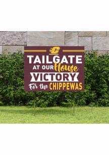 Central Michigan Chippewas 18x24 Tailgate Yard Sign
