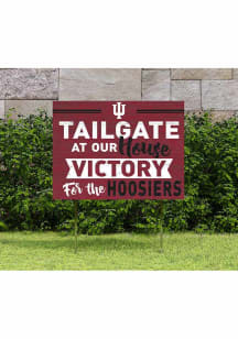 Red Indiana Hoosiers 18x24 Tailgate Yard Sign